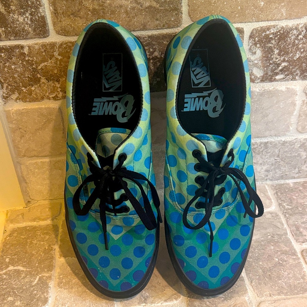 Vans Bowie Space Oddity Blue and Green Sneakers